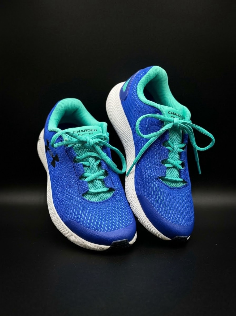Under Armour Kids Blue and Teal Performance Sneakers